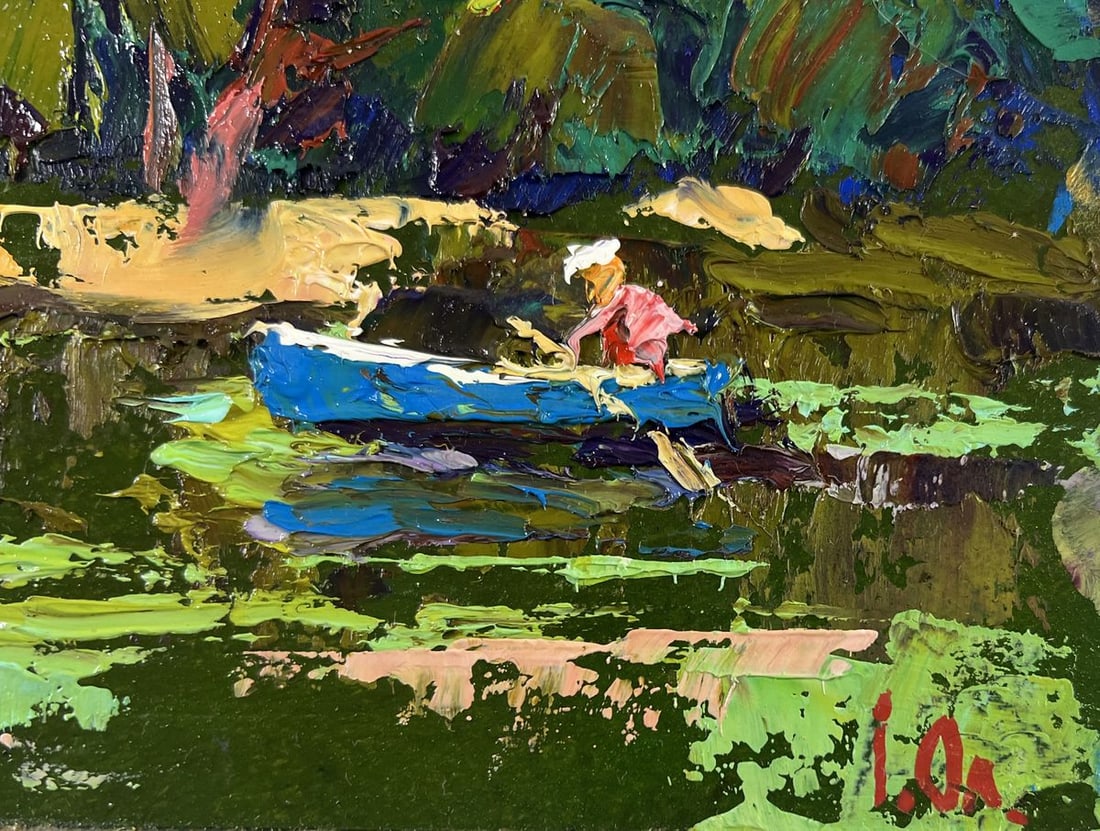 Oil painting Calm on the water Alex Kalenyuk - 5