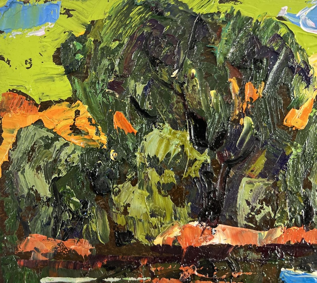Oil painting Willows bent over the silence Alex Kalenyuk - 7