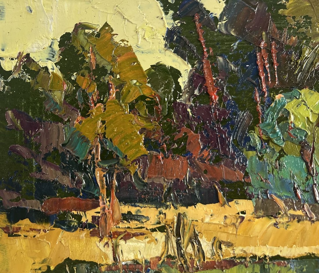 Oil painting Dawn over a quiet river Oksana Kalenyuk - 7