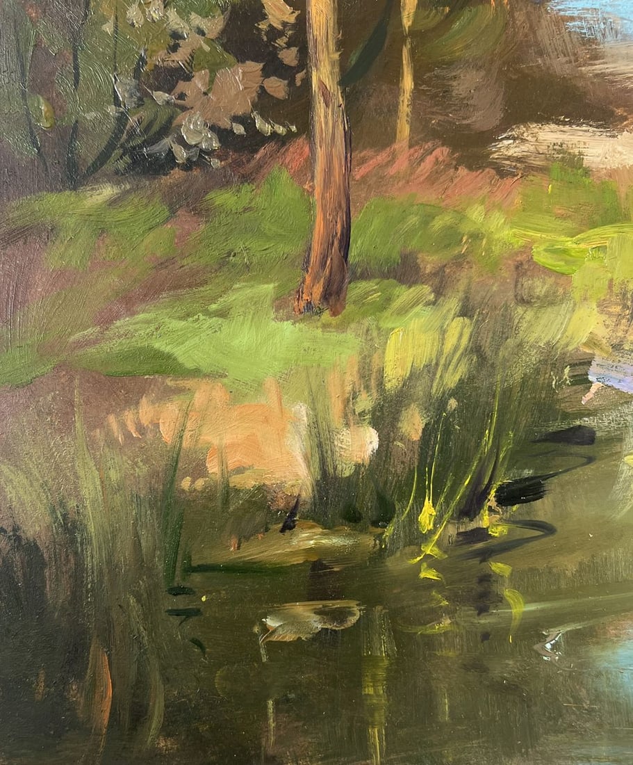 Oil painting The sun and the riverbank Yuriy Suprunchuk - 7
