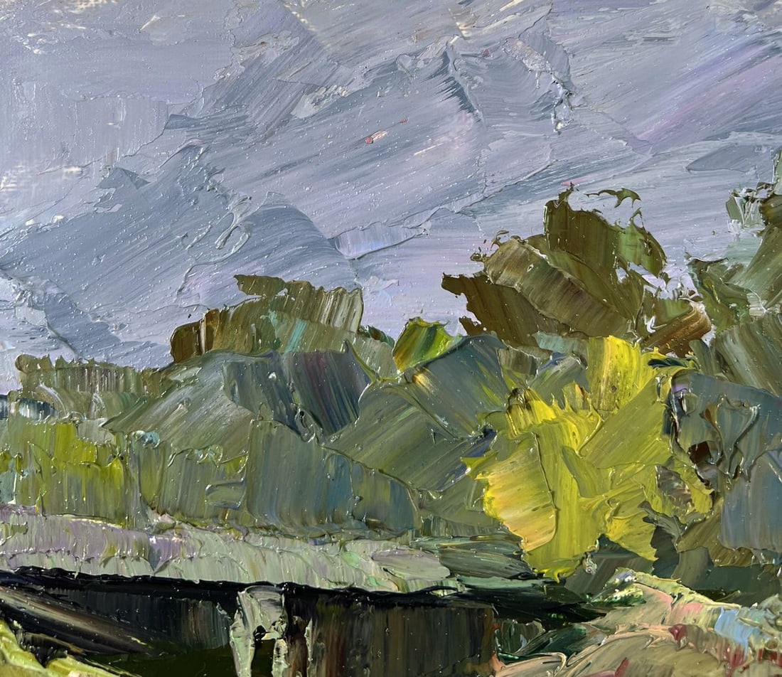 Oil painting Bridge over water Boris Serdyuk - 5