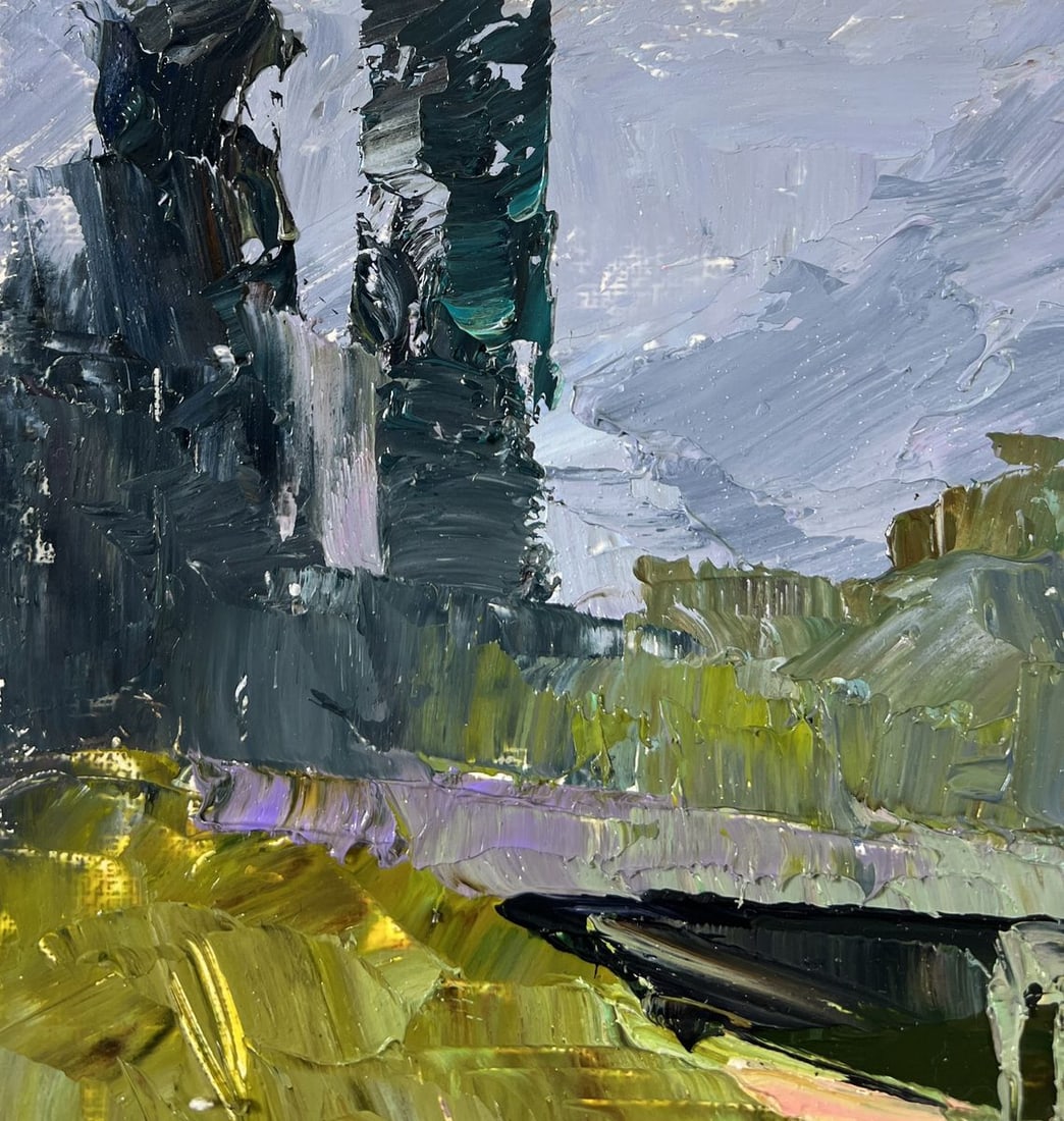 Oil painting Bridge over water Boris Serdyuk - 6