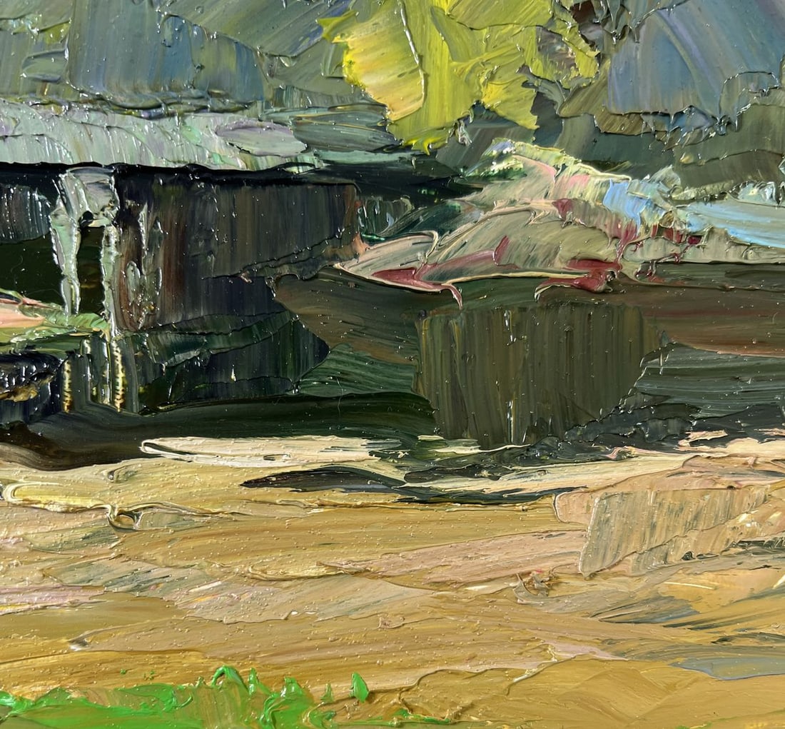Oil painting Bridge over water Boris Serdyuk - 8
