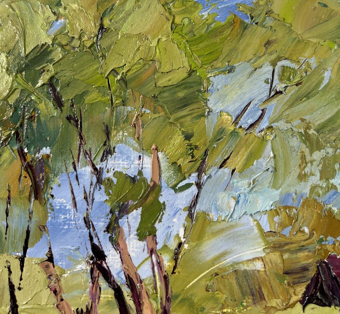 Oil painting Willows over the water Boris Serdyuk - 5