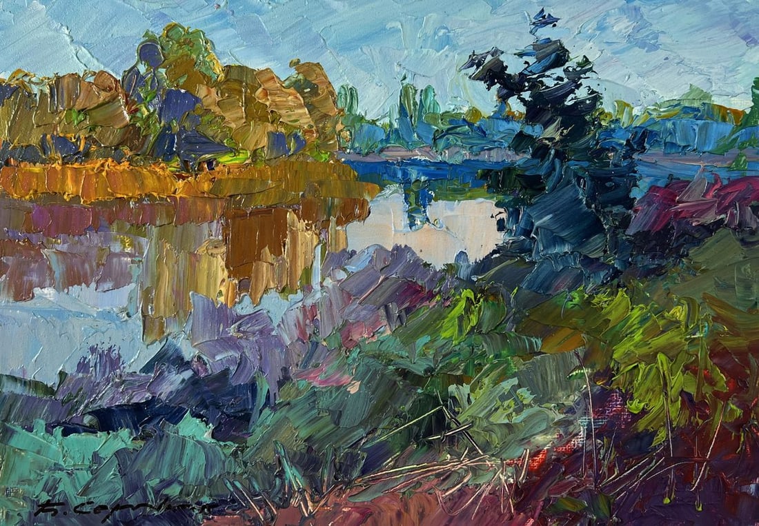 Oil painting The world is in water Boris Serdyuk - 3