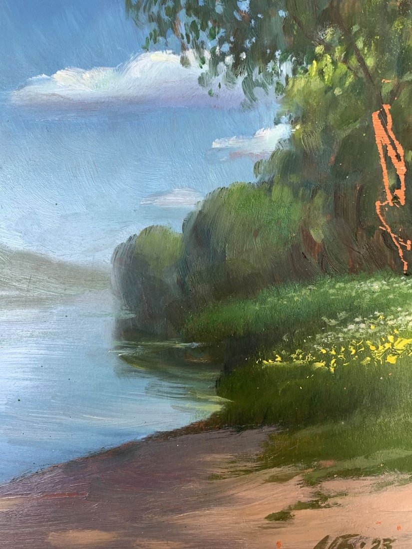 Oil painting Bright summer day Mykhailo Burdylo - 9