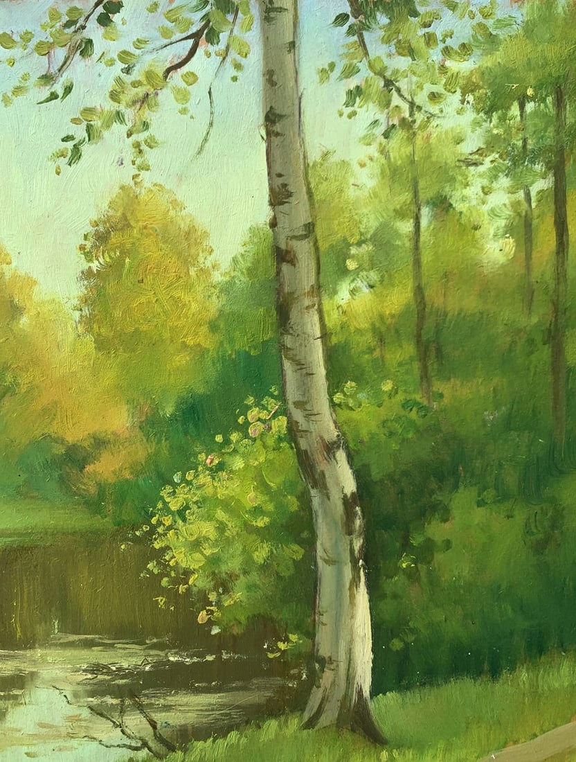 Oil painting Forest park Mykhailo Burdylo - 8