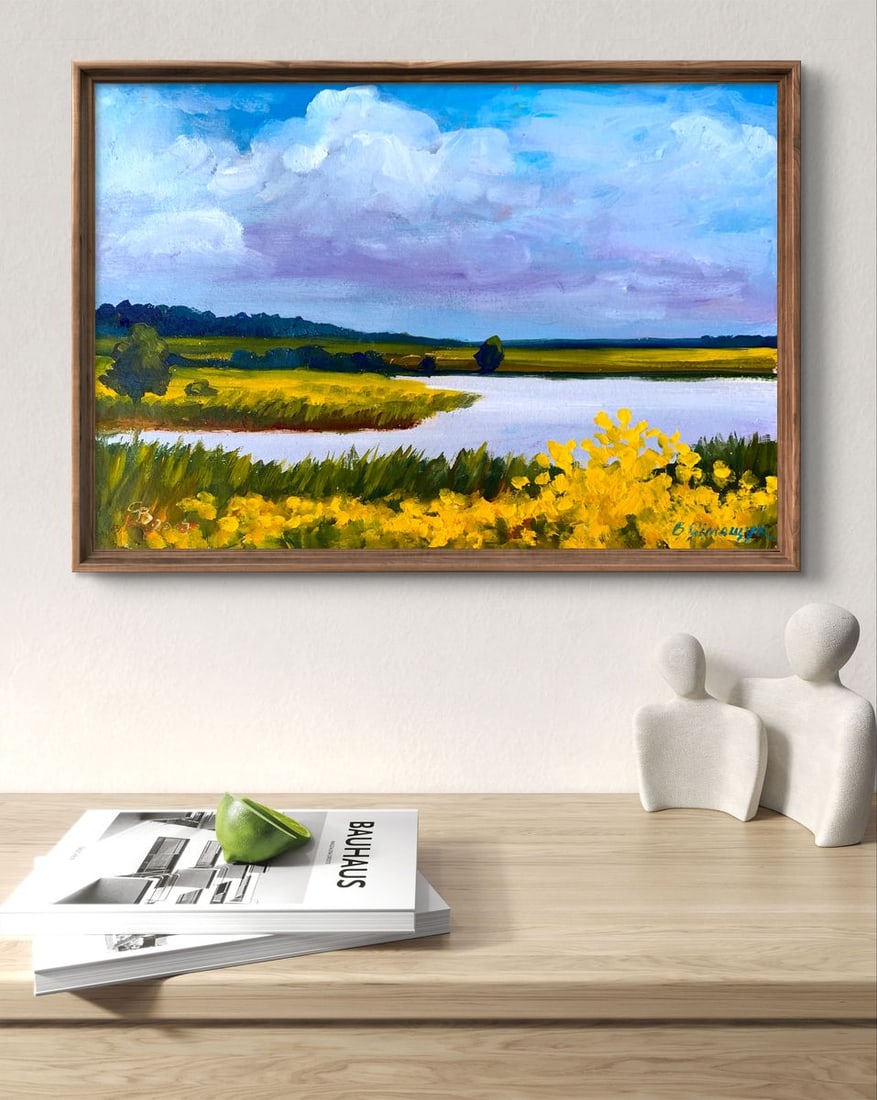 Oil painting Summer field Valentina Simashchuk - 2