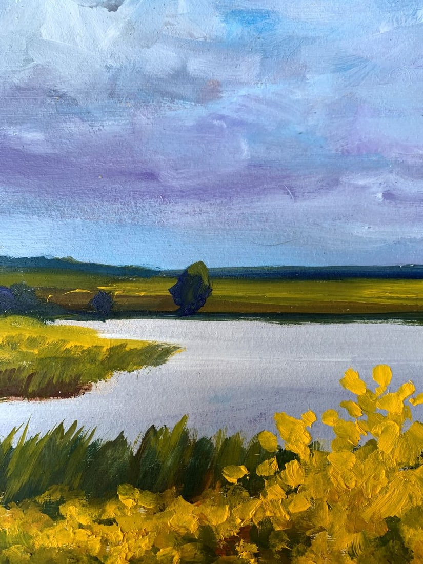 Oil painting Summer field Valentina Simashchuk - 7
