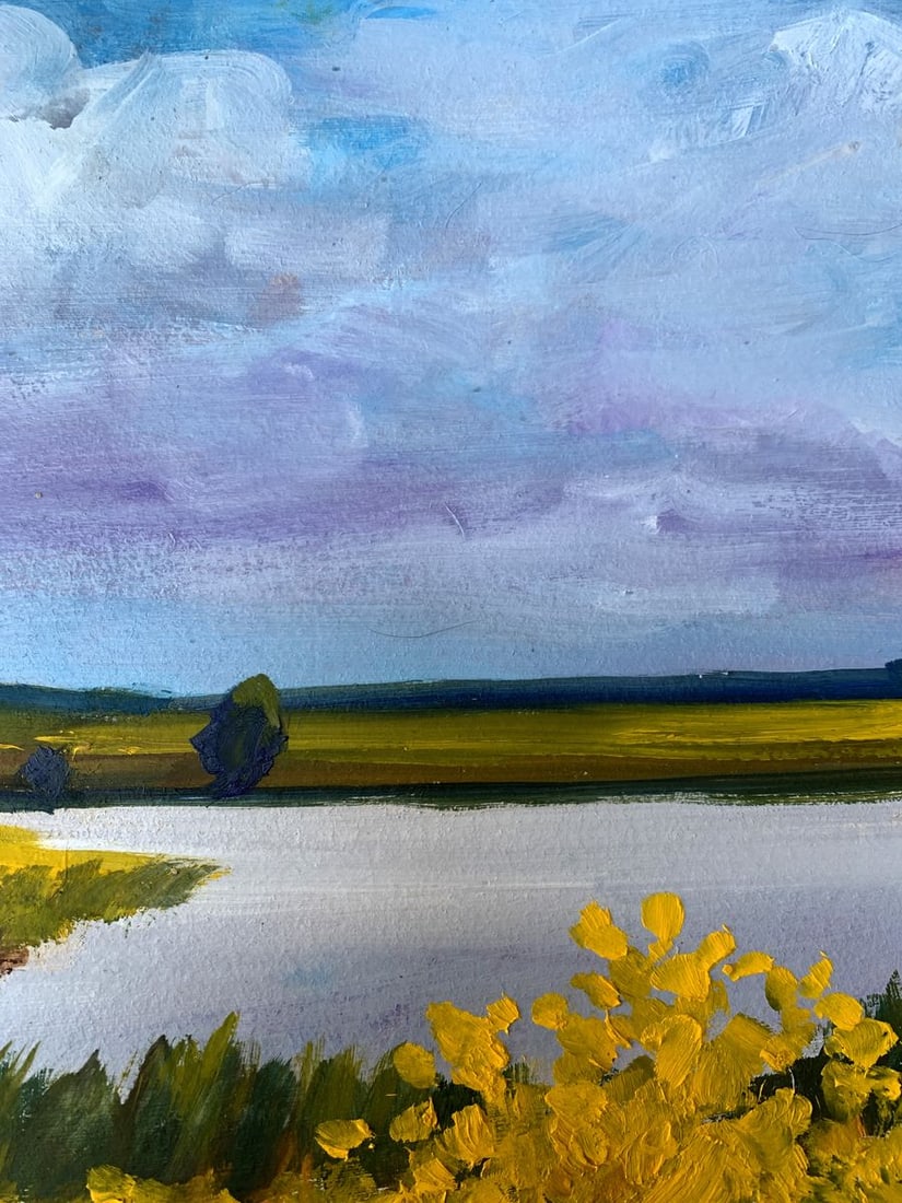 Oil painting Summer field Valentina Simashchuk - 8