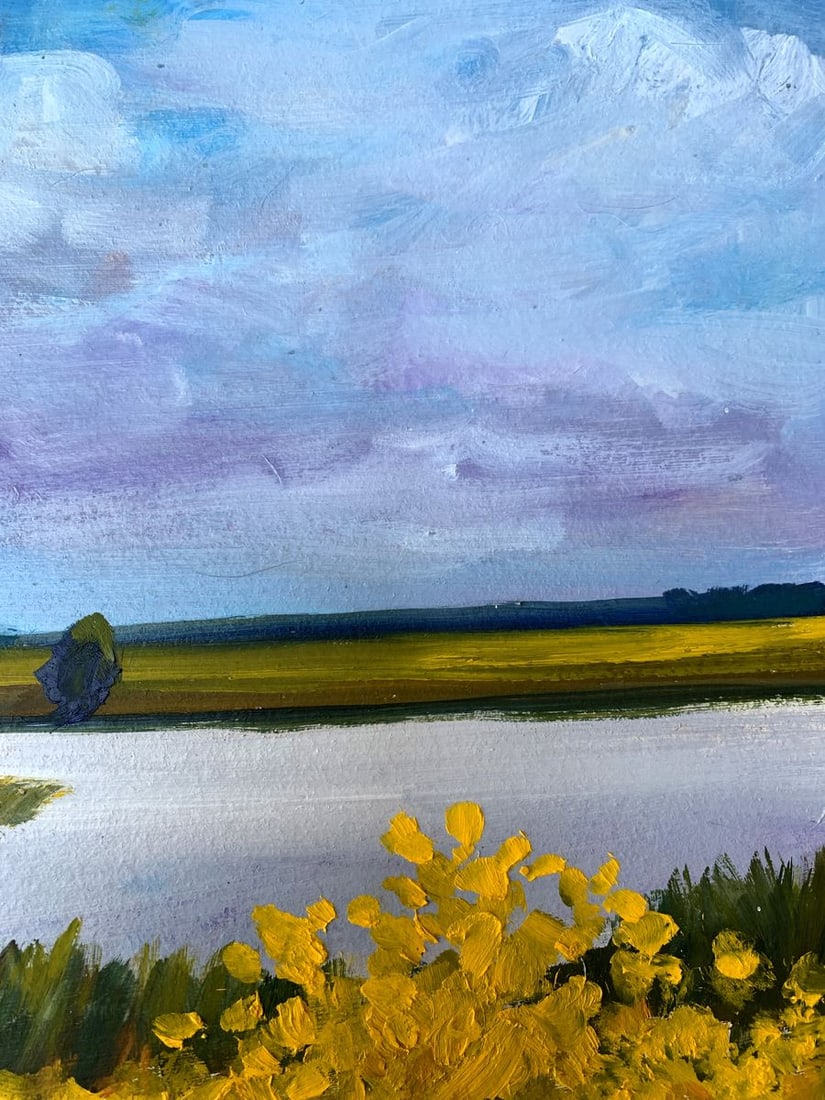 Oil painting Summer field Valentina Simashchuk - 9