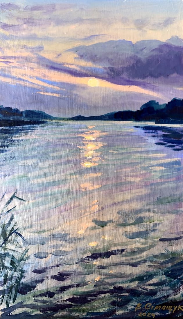 Oil painting The sun behind the clouds Valentina Simashchuk (1 of 12)