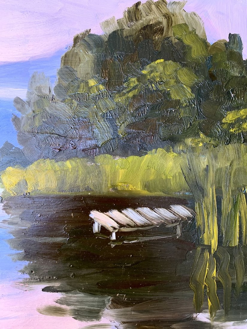 Oil painting Fishing spot Valentina Simashchuk - 10