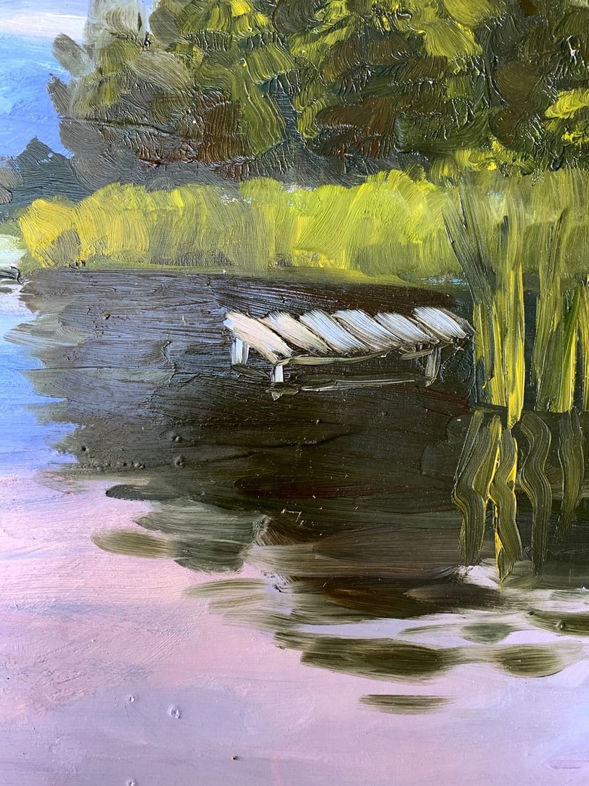 Oil painting Fishing spot Valentina Simashchuk - 11