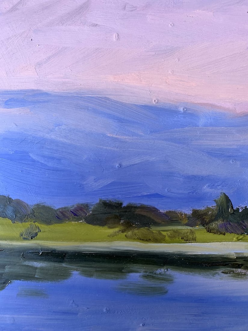 Oil painting Fishing spot Valentina Simashchuk - 4