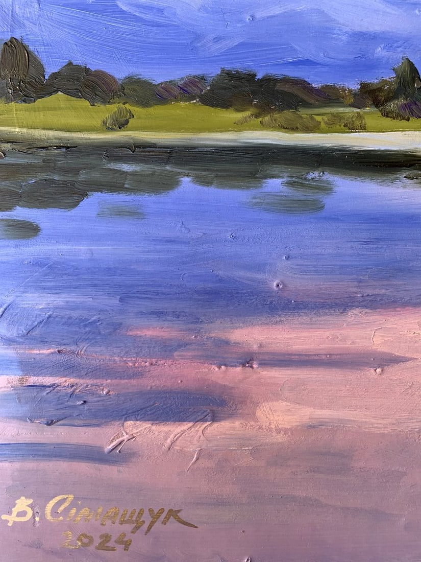 Oil painting Fishing spot Valentina Simashchuk - 5