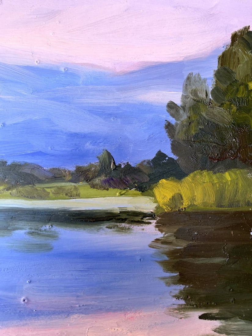 Oil painting Fishing spot Valentina Simashchuk - 6