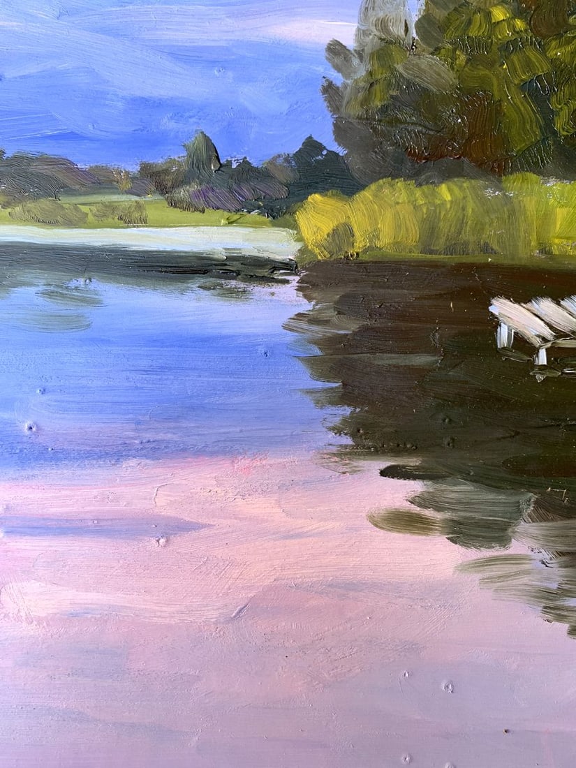Oil painting Fishing spot Valentina Simashchuk - 7
