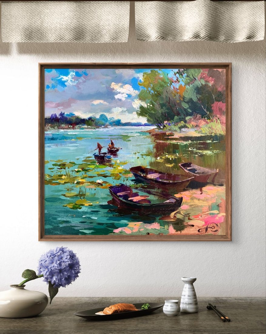 Oil painting Boat trip Yuriy Suprunchuk - 2