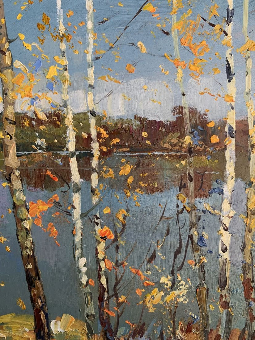 Oil painting View through the birches Yuriy Suprunchuk - 10
