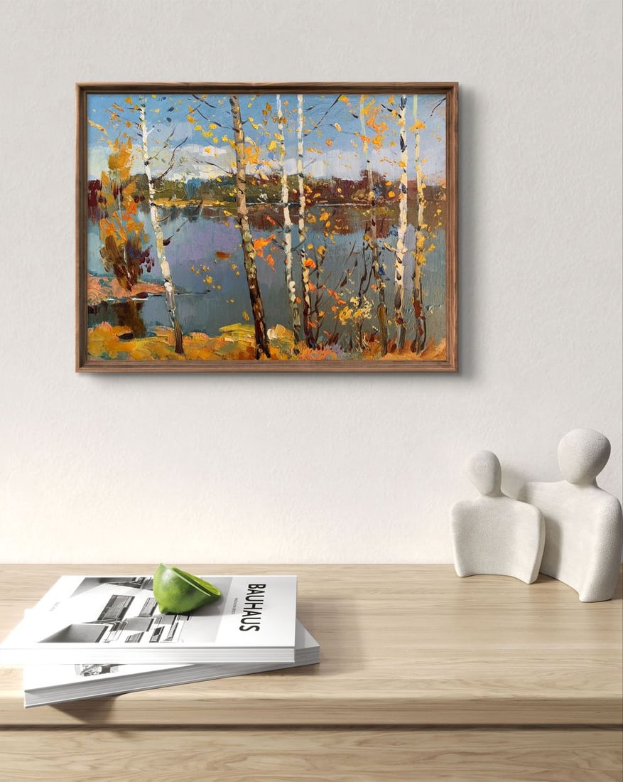 Oil painting View through the birches Yuriy Suprunchuk - 3