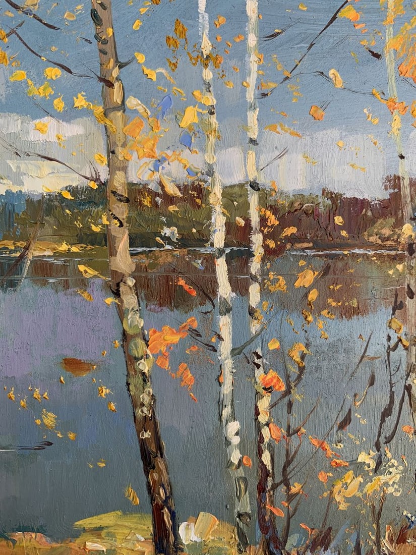 Oil painting View through the birches Yuriy Suprunchuk - 7