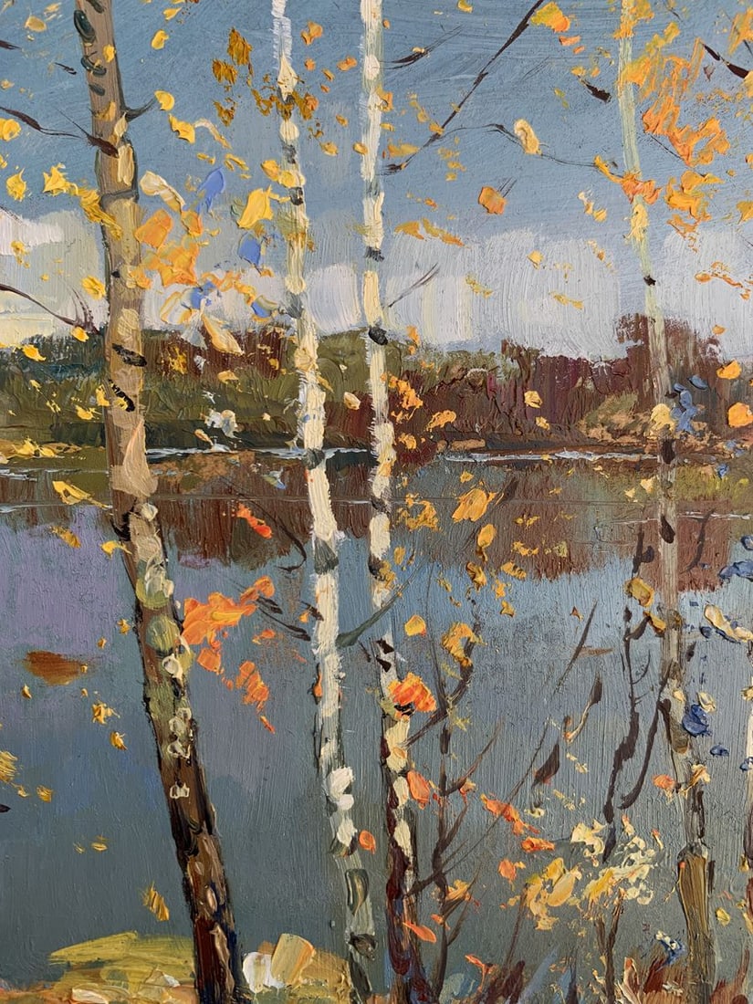 Oil painting View through the birches Yuriy Suprunchuk - 8