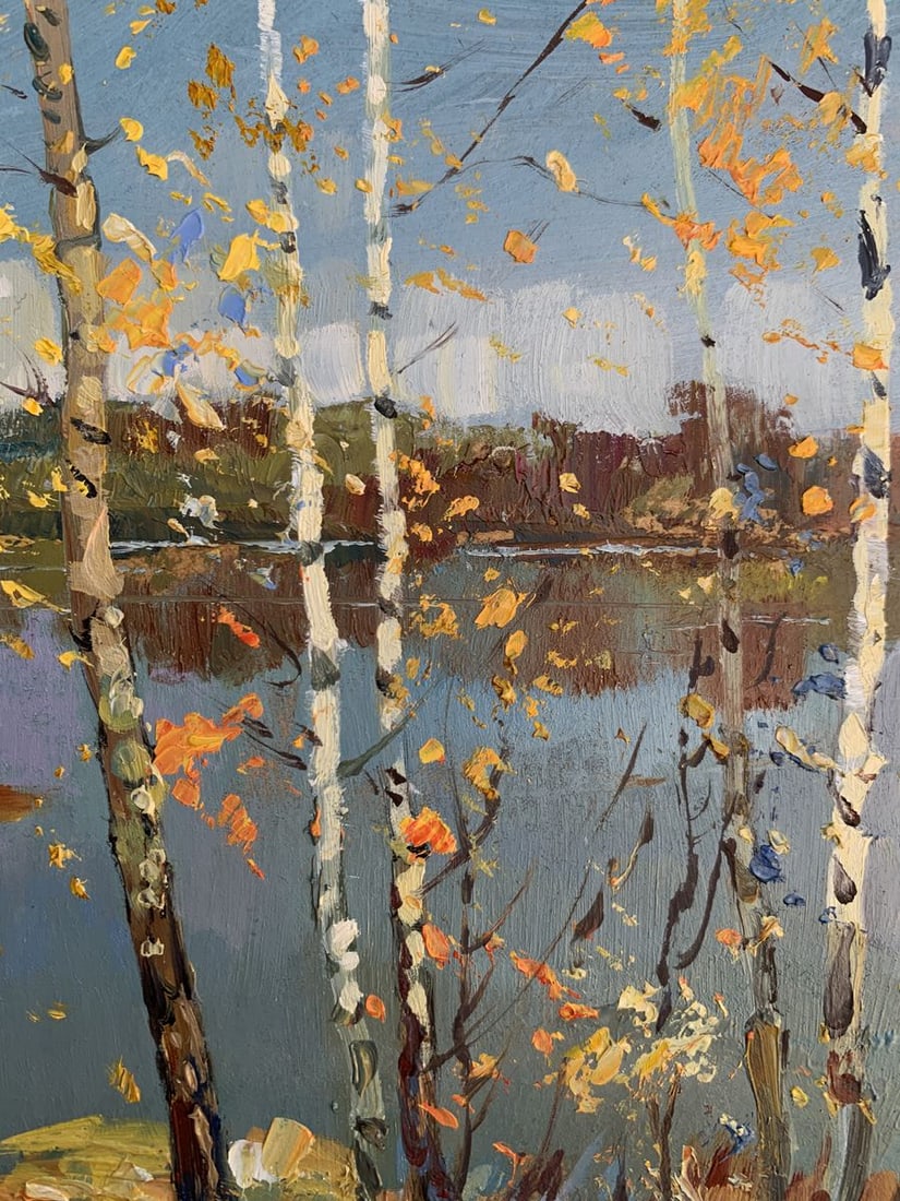 Oil painting View through the birches Yuriy Suprunchuk - 9