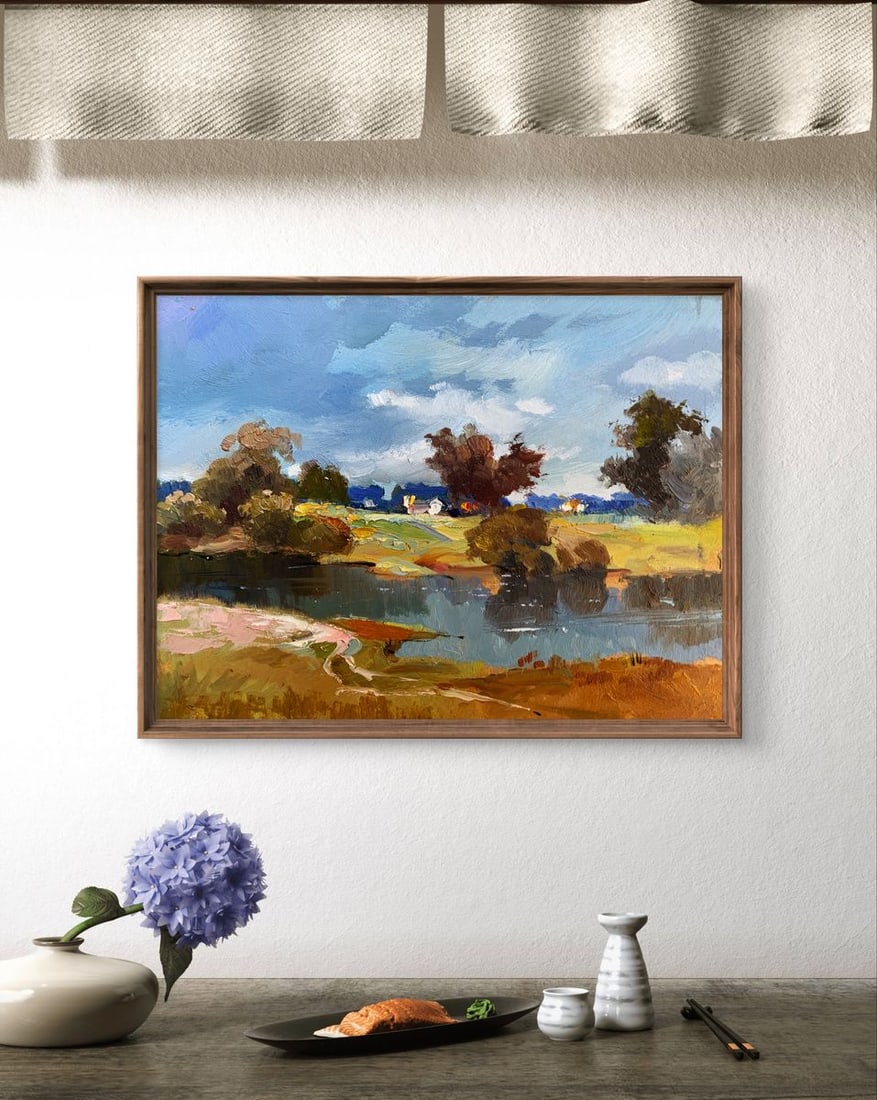 Oil painting River Silence Yuriy Suprunchuk - 2