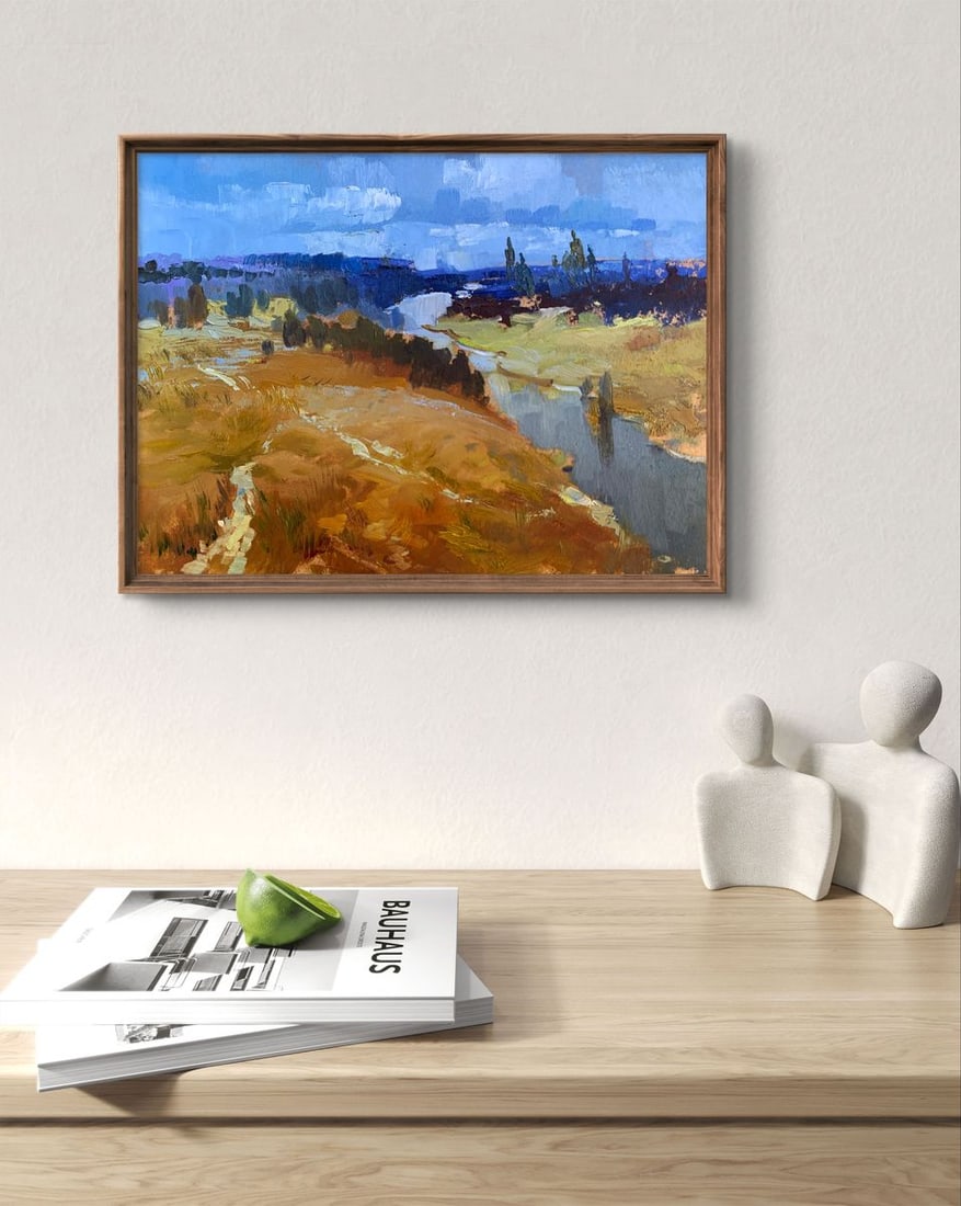 Oil painting The river flows into the distance Yuriy Suprunchuk - 2