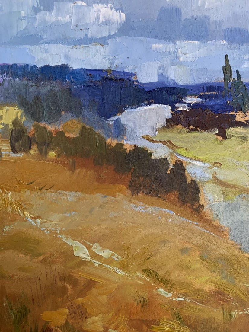 Oil painting The river flows into the distance Yuriy Suprunchuk - 6