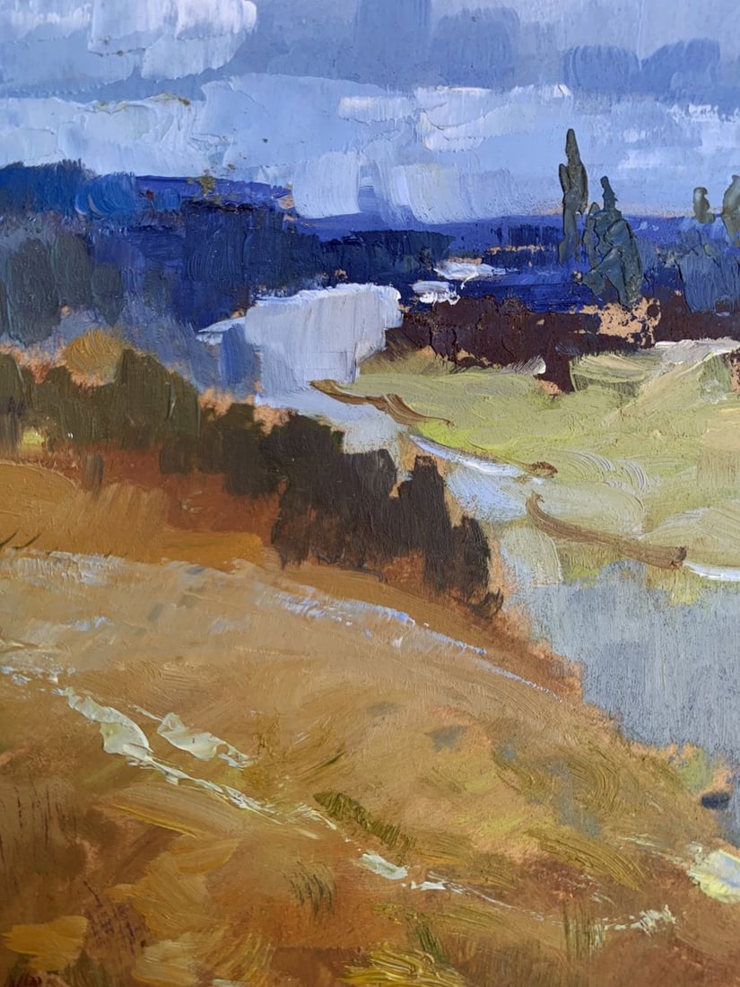 Oil painting The river flows into the distance Yuriy Suprunchuk - 7