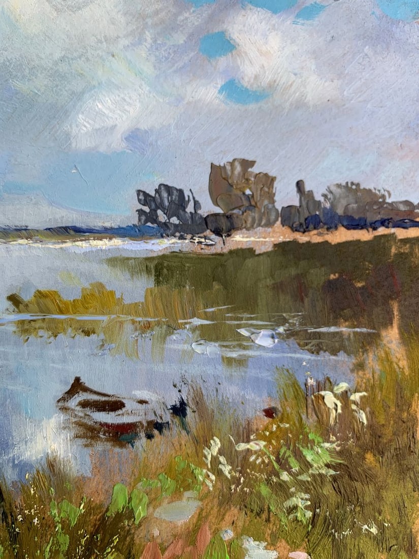 Oil painting Enjoying nature Yuriy Suprunchuk - 11