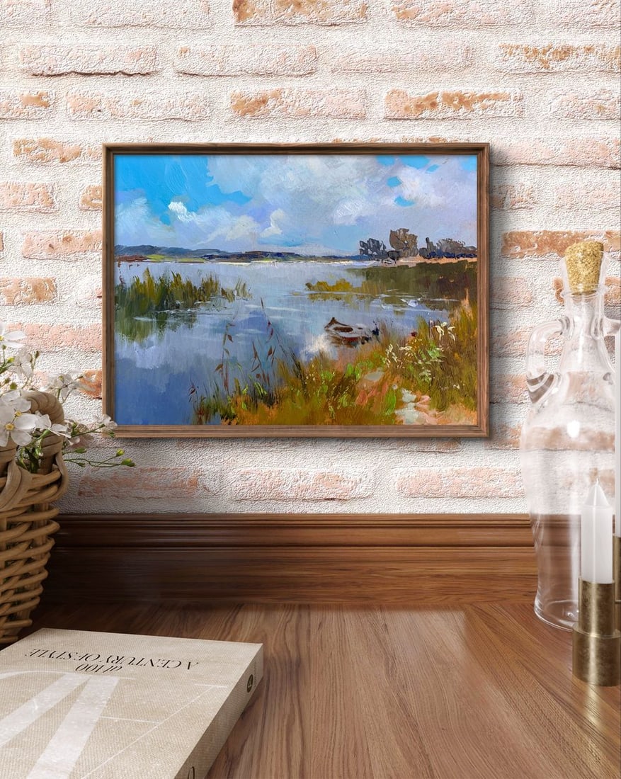 Oil painting Enjoying nature Yuriy Suprunchuk - 2