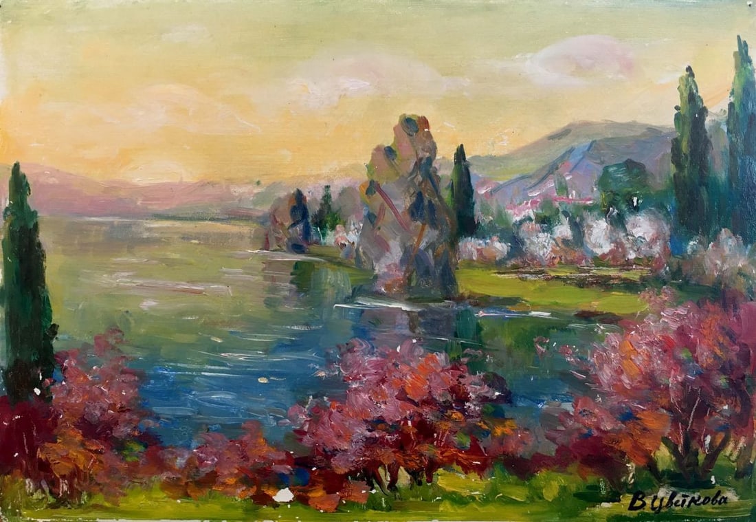 Oil painting Landscape Tsvetkova V. P. (1 of 10)