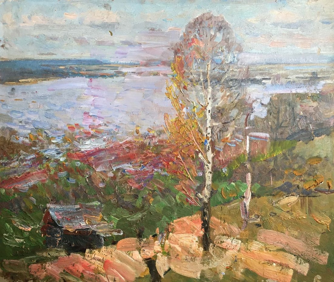 Oil painting Early spring Khodchenko Lev Pavlovich: Title: Oil painting Early spring Khodchenko Lev Pavlovich Description: NoVerns 123 *** ABOUT THIS PAINTING *** * TITLE: "Early spring" * ARTISTS: Khodchenko Lev Pavlovich * SIZE: 50x60 cm/'19.68x23.62