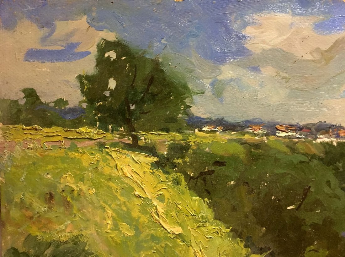 Oil painting City by the sea Korostelev Vladimir Alexandrovich - 2