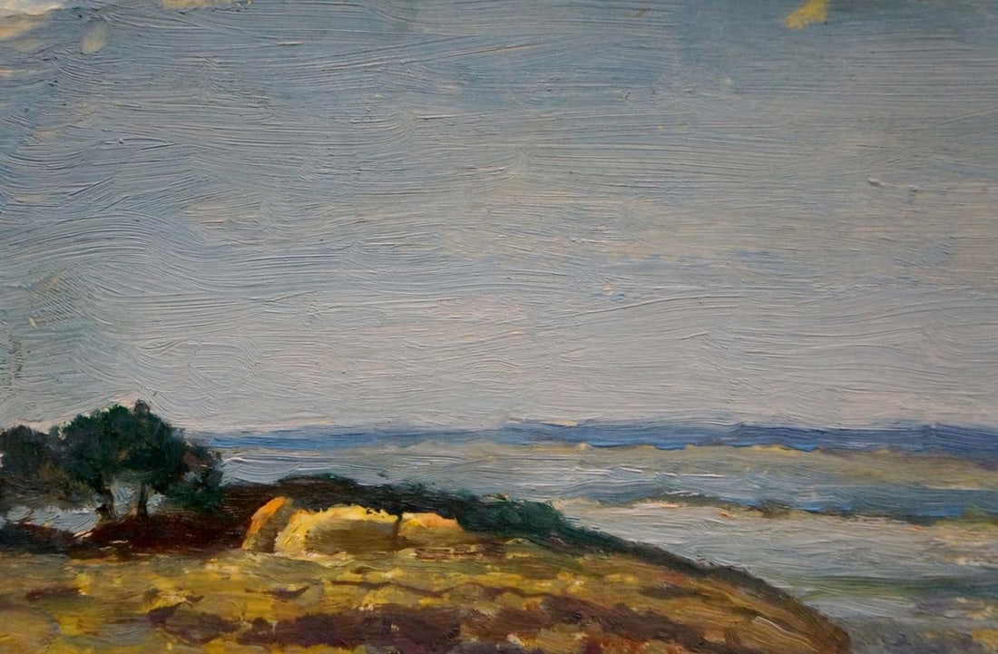 Oil painting River along the cliff Smychek Igor Vladimirovich - 3