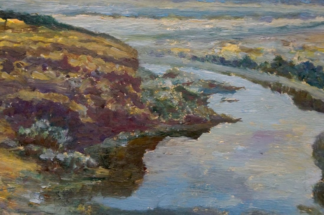 Oil painting River along the cliff Smychek Igor Vladimirovich - 6