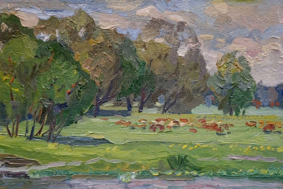 Oil painting Children by the river Ruban Grigory Savelievich - 4