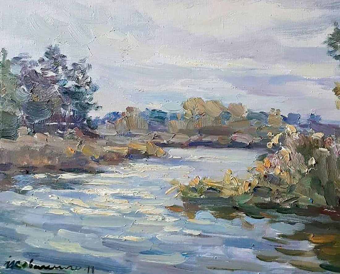 Oil painting Forest pond Kovalenko Ivan Mikhailovich - 4