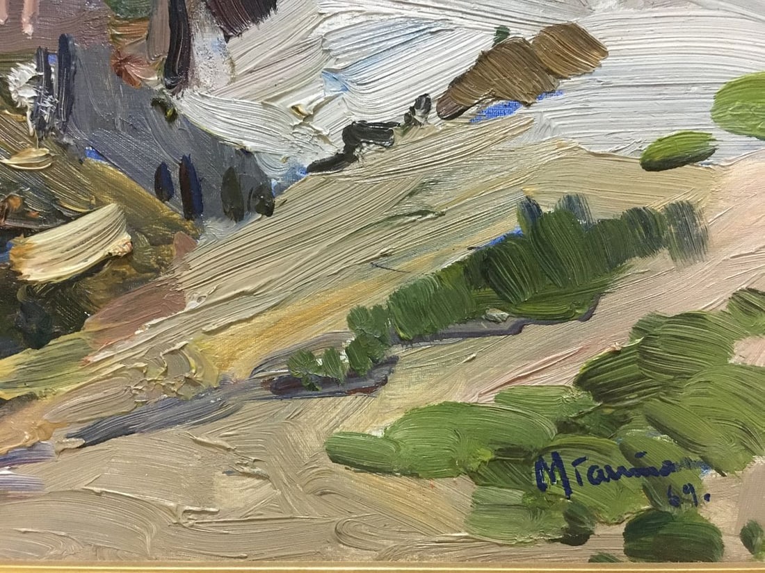 Oil painting Boats near the shore Gantman Moses Faybovich - 8