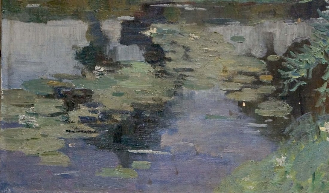 Oil painting Enclosed pier Atlantov Vladimir Nikolaevich - 3