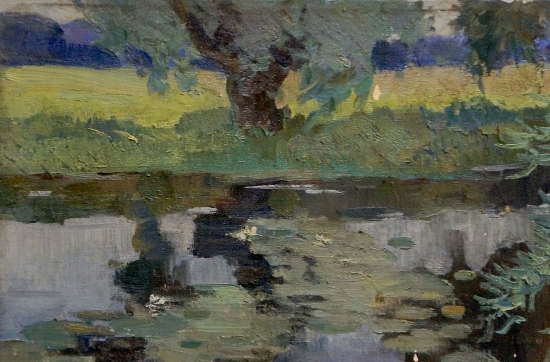 Oil painting Enclosed pier Atlantov Vladimir Nikolaevich - 4