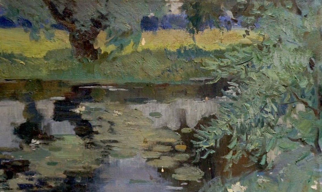 Oil painting Enclosed pier Atlantov Vladimir Nikolaevich - 5