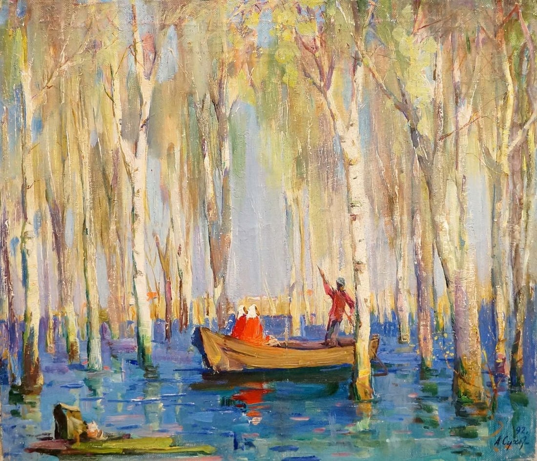 Oil painting To visit Sukhorukikh Anatoly Ivanovich: Title: Oil painting To visit Sukhorukikh Anatoly Ivanovich Description: NoVern 558 *** ABOUT THIS PAINTING *** * TITLE: "To visit" * ARTISTS: Sukhorukikh Anatoly Ivanovich * SIZE: 62x70 cm/'24.40x27.5