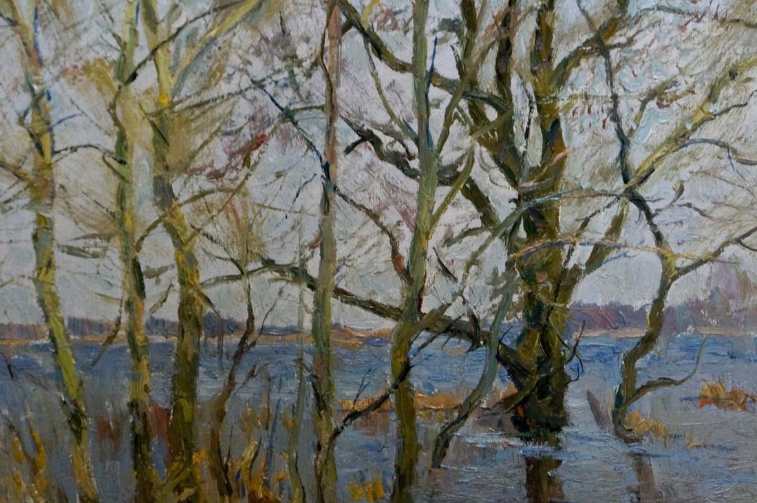 Oil painting Spring flood Kogan-Shats Matvey Borisovich - 6