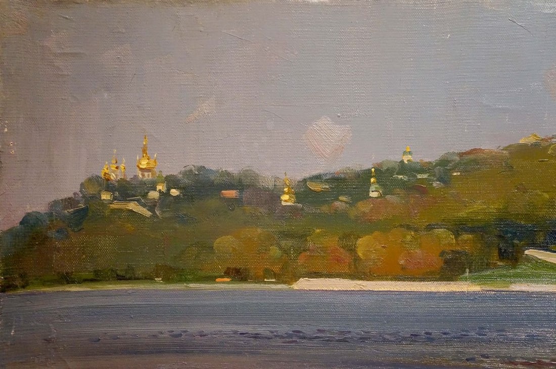 Oil painting Kiev-Pechersk Lavra Strelov Arkady Efimovich - 3