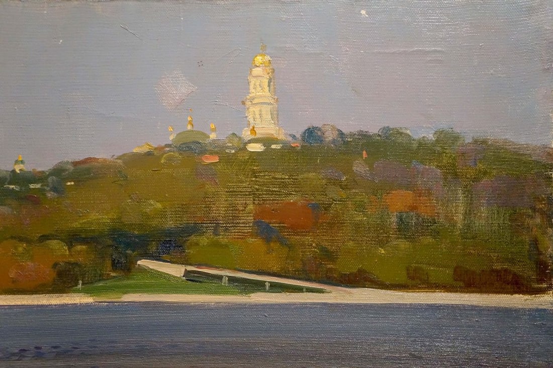 Oil painting Kiev-Pechersk Lavra Strelov Arkady Efimovich - 4