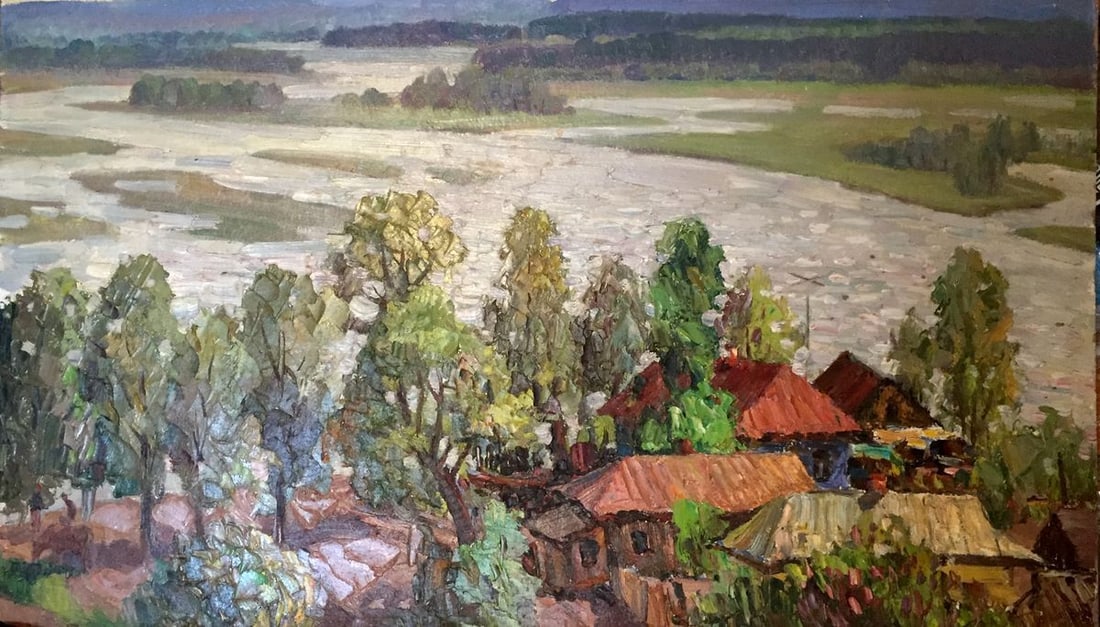 Oil painting Sednevskaya gave Kolomoitsev Petr Mikhailovich: Title: Oil painting Sednevskaya gave Kolomoitsev Petr Mikhailovich Description: NoGS 6 *** ABOUT THIS PAINTING *** * TITLE: "Sednevskaya gave" * ARTISTS: Kolomoitsev Petr Mikhailovich * SIZE: